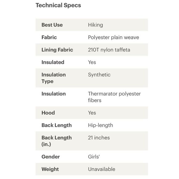 Columbia Girls' Humphrey Hills Puffer Insulated Jacket, SZ L (14/16) - Picture 10 of 10